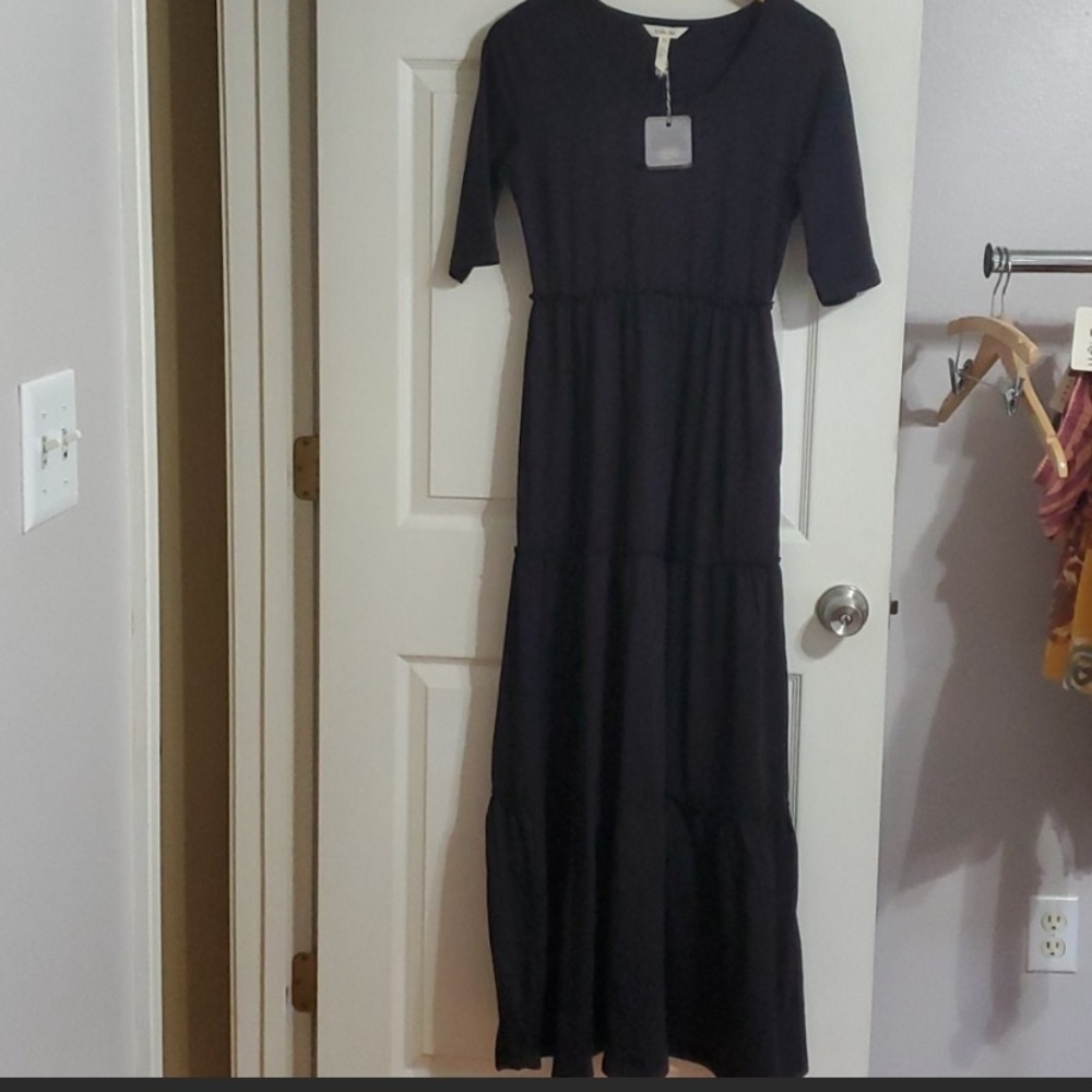 Matilda Jane own the night Black Maxi dress small